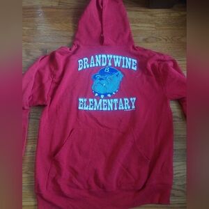 Vintage BRADYWINE Elementary Sweatshirt Jerzees Tag Sz M Hoodie.  (E)
